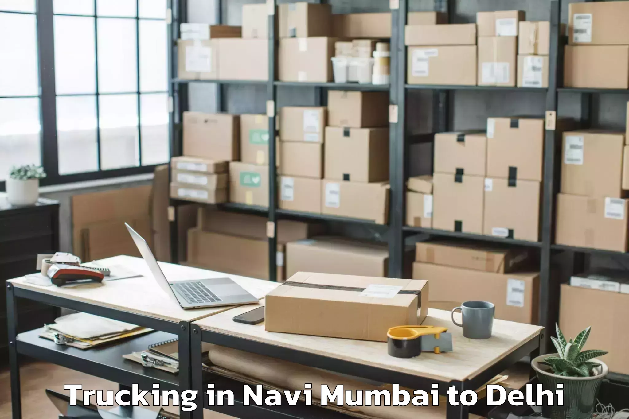 Efficient Navi Mumbai to D Mall Pitampura Trucking